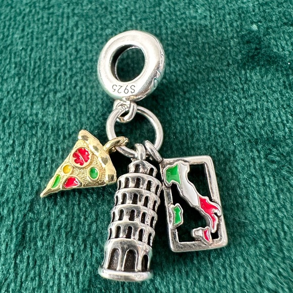 NWOT 🇮🇹 Italia Pisa Silver Pandora World Series Charm - Picture 4 of 13
